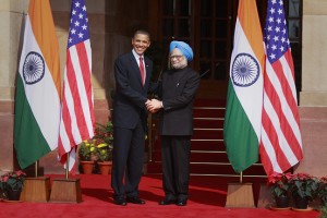 U.S. and Indian Head of Government Shaking Hands, courtesy of Defense.pk